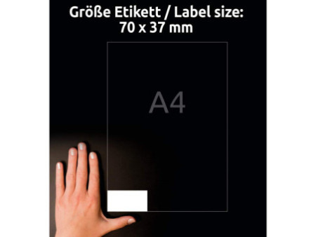 AVERY Zweckform Etiquette, 70 x 37 mm, détachable, blanc