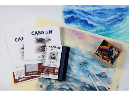 CANSON Papier beaux-arts Mi-Teintes, en bloc, 240 x 320 mm