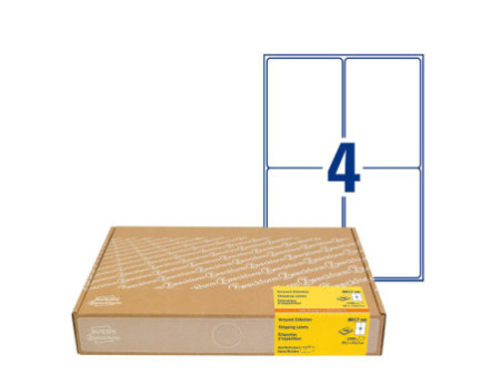 AVERY Zweckform Étiquette d'expédition, 99,1x143,5 mm, blanc
