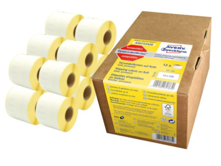 AVERY Zweckform Etiquettes en rouleau 101 x 54 mm, blanc