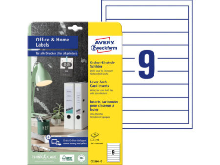 AVERY Zweckform Etiquette à insérer pour dos de classeur