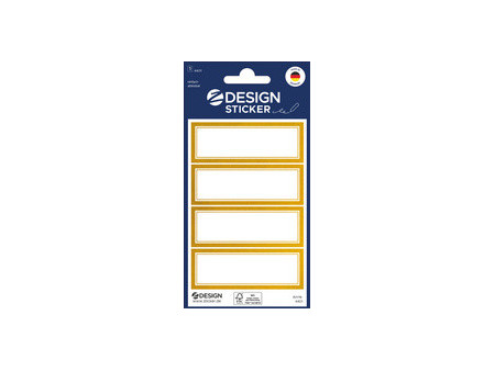ZDesign HOME Étiquette, cadre doré, 70 x 21 mm