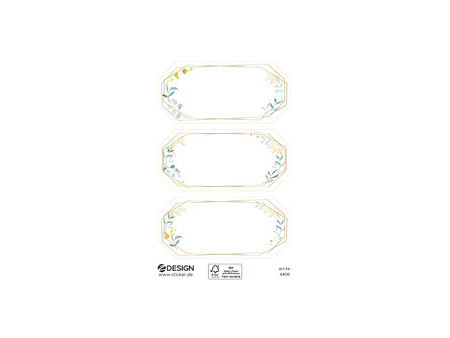ZDesign HOME Étiquette, cadre ornementé, ovale