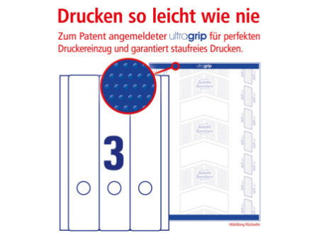 AVERY Zweckform Etiquette pour dos de classeur, 61 x 297 mm