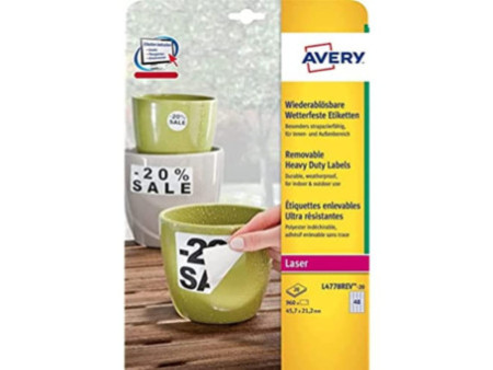 AVERY Zweckform Etiquette 45,7 x 21,2 mm, blanc