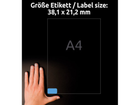 AVERY Zweckform Stick&Lift Etiquette, 38,1 x 21,2 mm, bleu