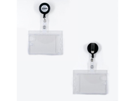 AVERY Porte-carte avec clip, 54 x 90 mm, transparent