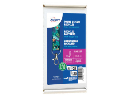 AVERY Tour de cou, rPET, 'tropical', 20 x 440 mm
