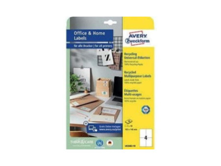 AVERY Zweckform Etiquettes multi-usage recyclées Home Office