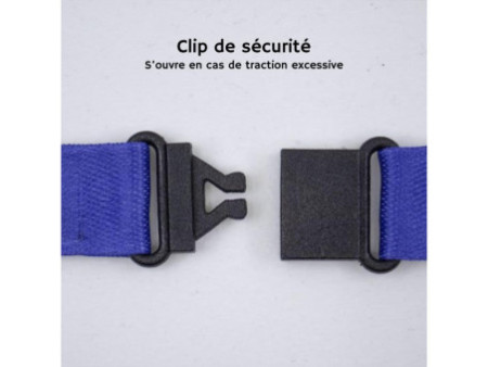 AVERY Tour de cou, en rPET, 440 x 15 mm, bleu