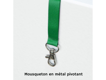AVERY Tour de cou, en rPET, 440 x 15 mm, vert
