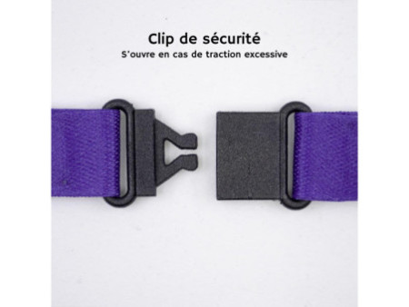 AVERY Tour de cou, en rPET, 440 x 15 mm, lilas