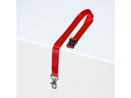 AVERY Tour de cou, en rPET, 440 x 15 mm, rouge
