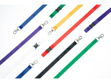 AVERY Tour de cou, en rPET, 440 x 15 mm, blanc