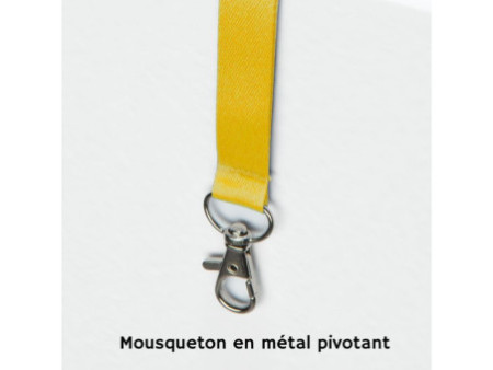 AVERY Tour de cou, en rPET, 440 x 15 mm, jaune