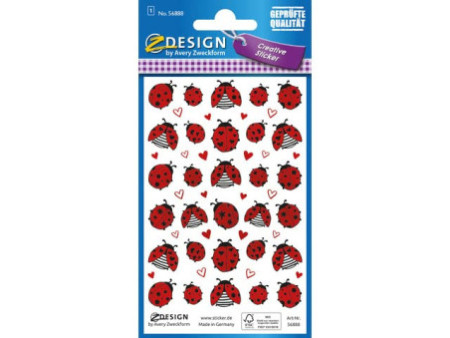 AVERY Zweckform ZDesign Sticker CREATIVE 'coccinelles'
