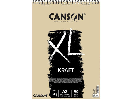 CANSON Bloc à croquis et études XL KRAFT, A3