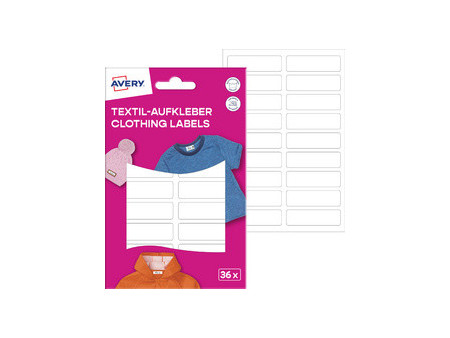 AVERY Étiquette pour textile, 13 x 45 mm, blanc