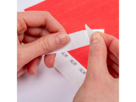 AVERY Bracelet imprimable, 256 x 19 mm, rouge fluo
