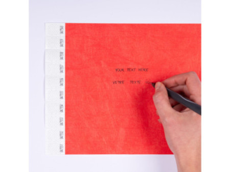 AVERY Bracelet imprimable, 256 x 19 mm, rouge fluo