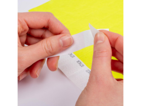 AVERY Bracelet imprimable, 256 x 19 mm, jaune fluo