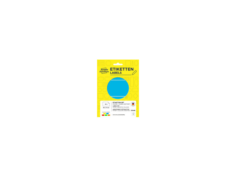 AVERY Zweckform Étiquette multi-usage, 98 x 51 mm, coloré
