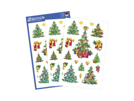 AVERY Zweckform ZDesign sticker Noel 'Arbres de Noel'