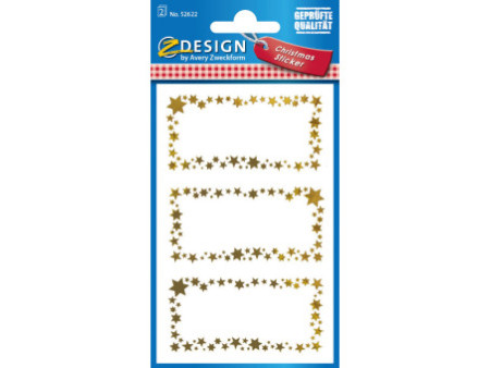 AVERY Zweckform ZDesign Sticker de Noël 'Etoiles'