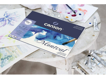 CANSON Bloc de papier aquarelle 'Montval', 400 x 500 mm