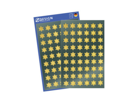 AVERY Zweckform ZDesign Stickers de Noël 'étoiles', or