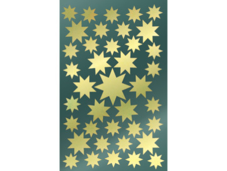AVERY Zweckform ZDesign Stickers de Noël 'étoiles', or