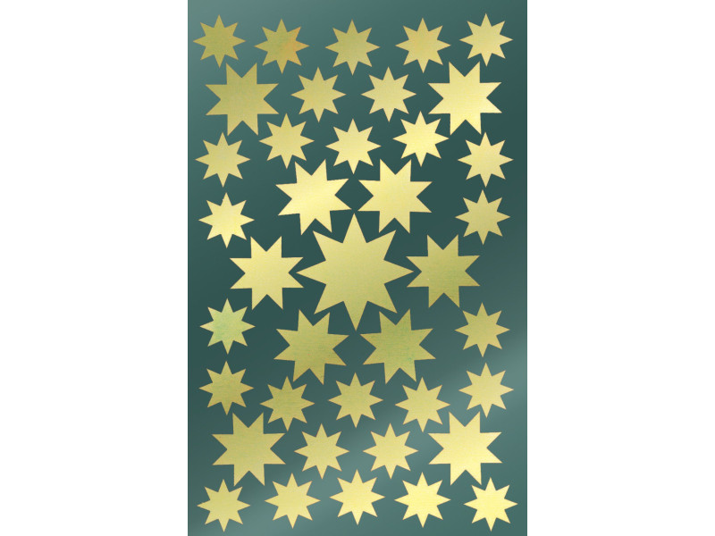 AVERY Zweckform ZDesign Stickers de Noël 'étoiles', or