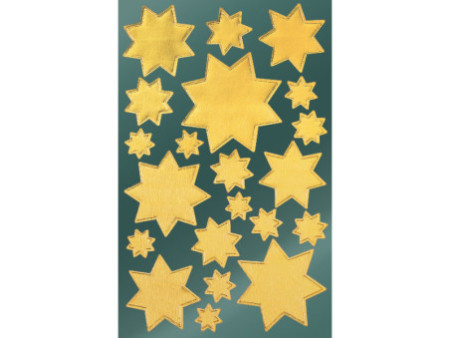 AVERY Zweckform ZDesign Stickers de Noël 'étoiles', or