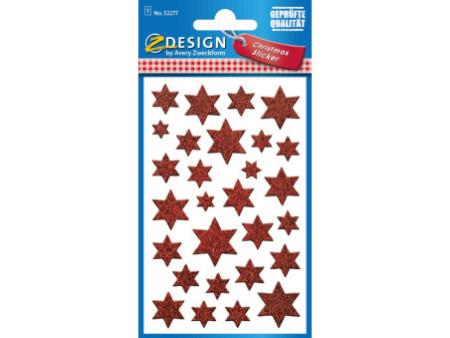 AVERY Zweckform ZDesign Sticker de Noël 'Etoile', présentoir