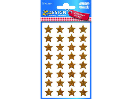 AVERY Zweckform ZDesign Sticker de Noël 'Etoile', présentoir