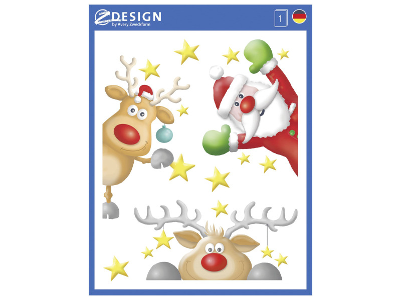 AVERY Zweckform ZDesign Image de fenêtre pour Noël