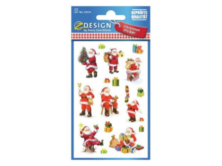 AVERY Zweckform ZDesign Sticker de Noël 'Père-Noël'