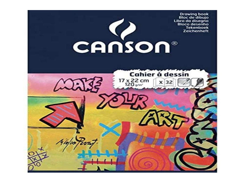 CANSON Cahier à dessin, uni, 120 g/m2, 170 x 220 mm