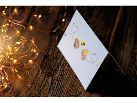 AVERY Zweckform ZDesign Sticker CREATIVE 'Coeurs', doré