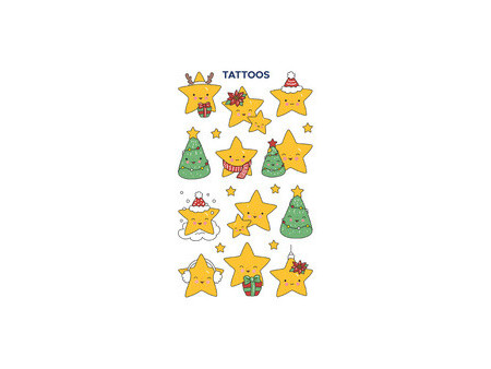 ZDesign KIDS Tatouages de Noël 'Étoiles'