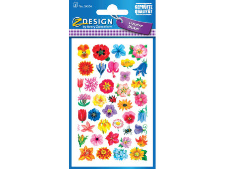 ZDesign CREATIVE Sticker 'fleurs', coloré