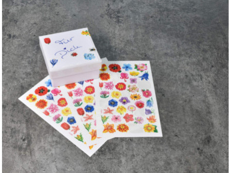 ZDesign CREATIVE Sticker 'fleurs', coloré