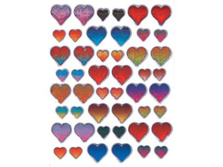 AVERY moule de but brodeur crystal.les coeurs,multicolore