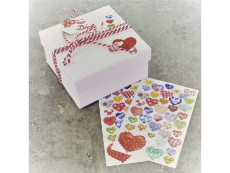AVERY Zweckform ZDesign Sticker CREATIVE 'coeurs', coloré
