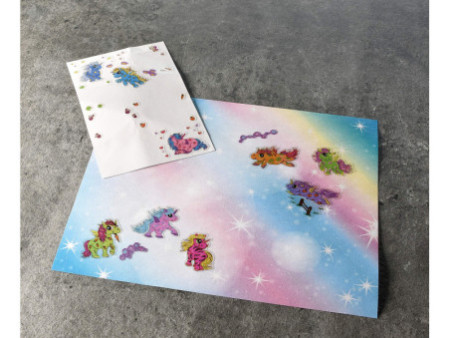 ZDesign KIDS Sticker glitter 'licorne', coloré