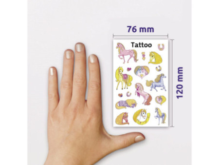 ZDesign KIDS Tatouage enfants 'chevaux', coloré