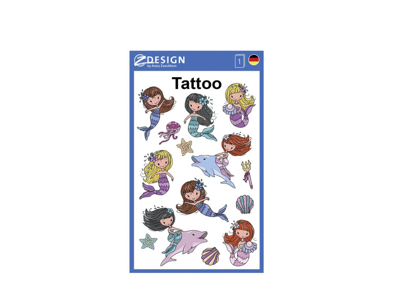 ZDesign KIDS Tatouages 'sirène', coloré