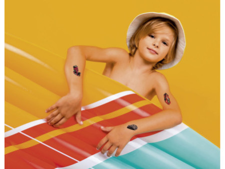 ZDesign KIDS Tatouages 'voitures de course', noir/rouge