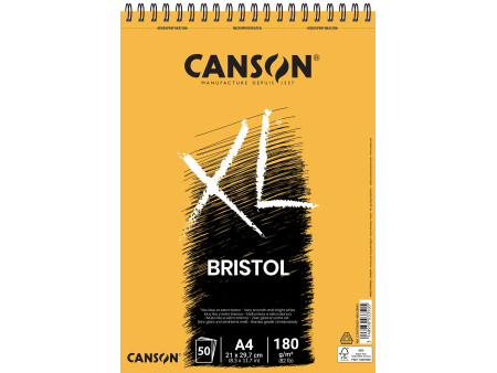 CANSON Bloc à croquis et études XL Bristol, A4