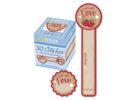 AVERY Zweckform ZDesign Cachet fraîcheur 'Made with Love'